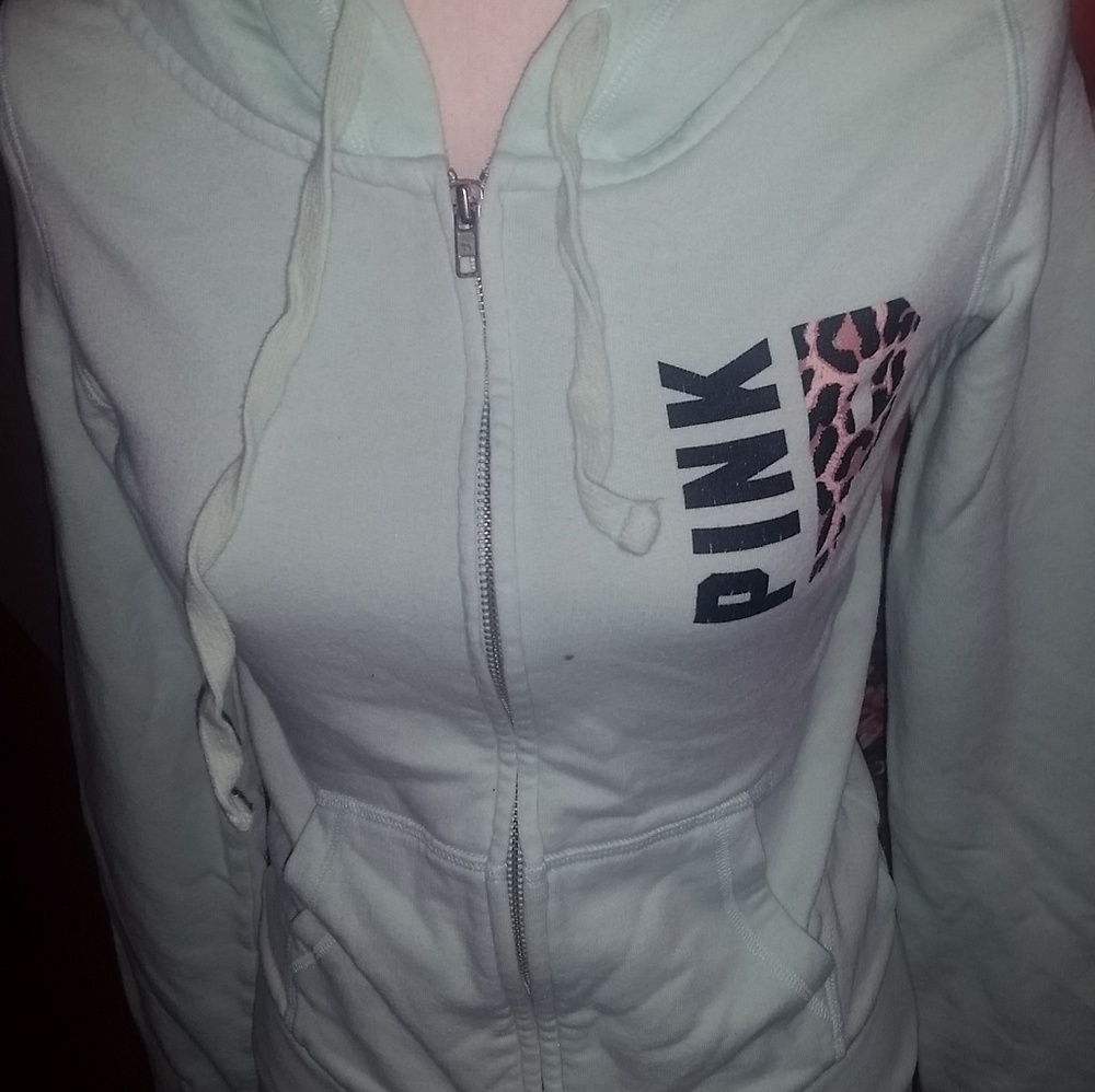 PINK VICTORIA SECRET SZXS HOODIE, EUC